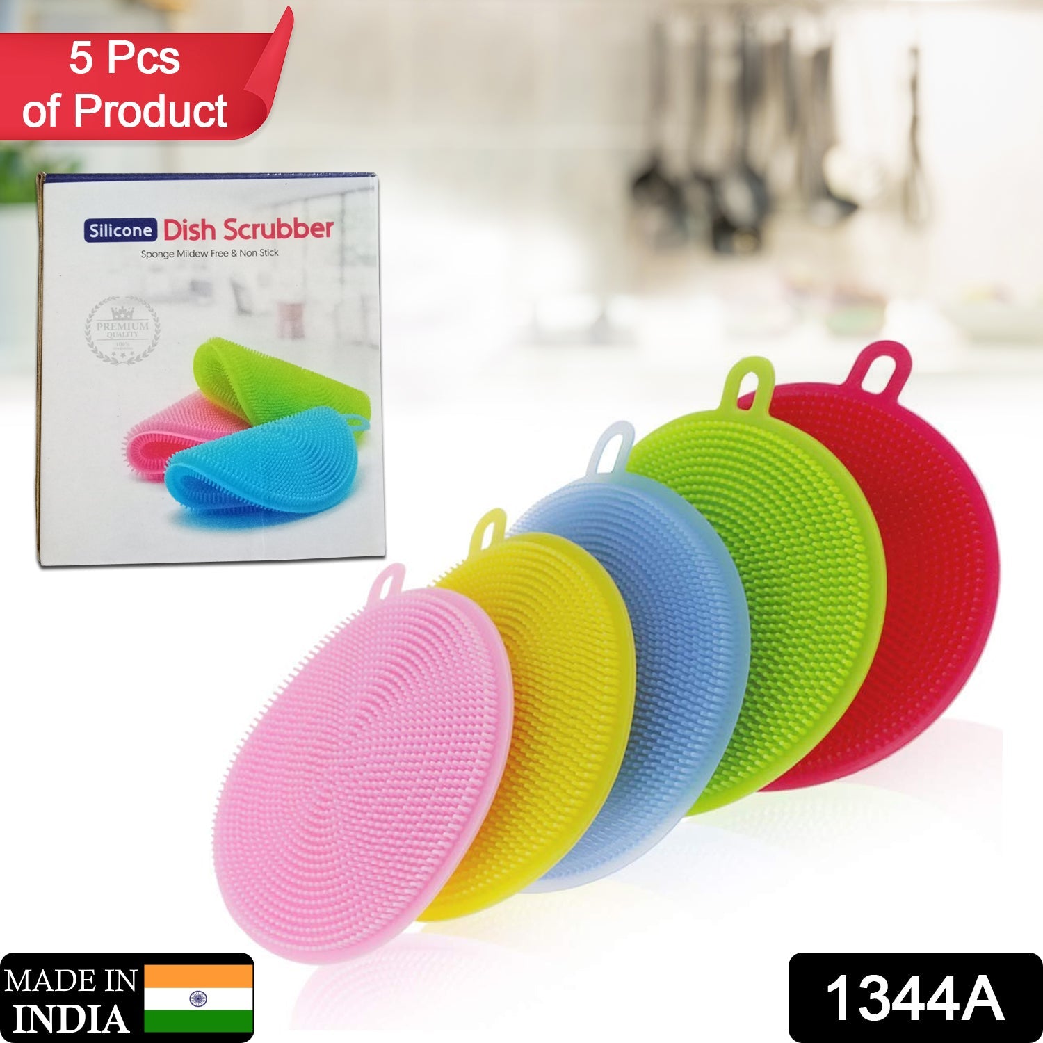 1344A Cleaning Supplies Sponges Silicone Scrubber for Kitchen Non Stick Dishwashing & Baby Care Sponge Brush Household Health Tool( Pack of 5pc). DeoDap 1344A Cleaning Supplies Sponges Silicone Scrubber for Kitchen Non Stick Dishwashing & Baby Care Sponge Brush Household Health Tool( Pack of 5pc). DeoDap
